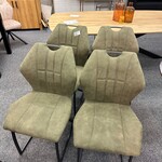 4x Eetkamerstoelen Pieter, Microvezel, groen